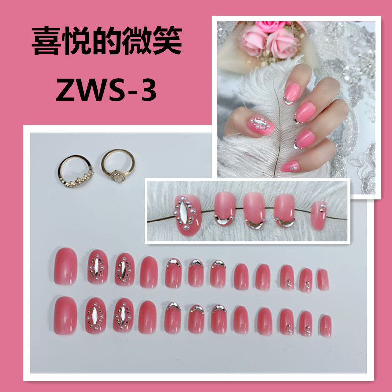 Uñas postizas completas de diamante boda