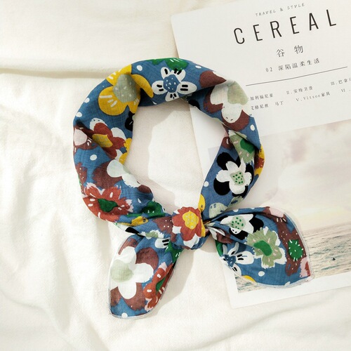 55*55 New Cotton Linen Small Square Scarf Women Summer Autumn Fashion Matchable Korean Style Scarf