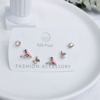 Earrings, fresh sophisticated cute silver needle from pearl, silver 925 sample, Korean style