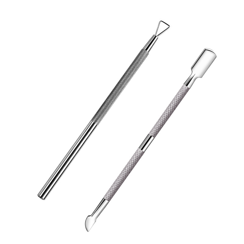 Amazon Venta caliente removedor de uñas herramientas traje removedor de uñas de algodón removedor de uñas clip de lima de uñas piel muerta empuje conjunto de 9 piezas