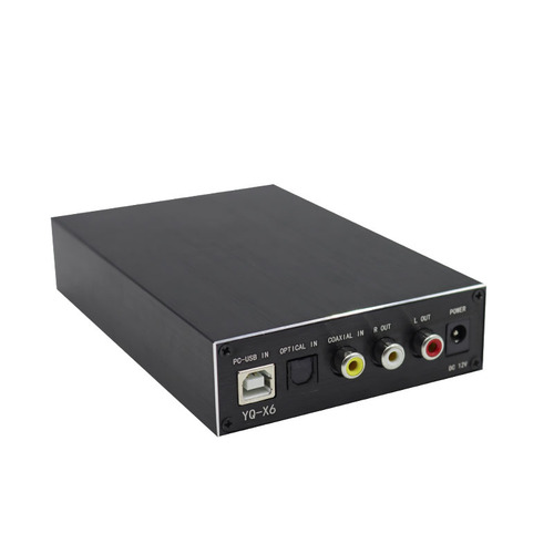 x6 digital amplifier headphone amplifier digital audio decoder digital amplifier with USB and fiber optics, all-in-one headphone amplifier