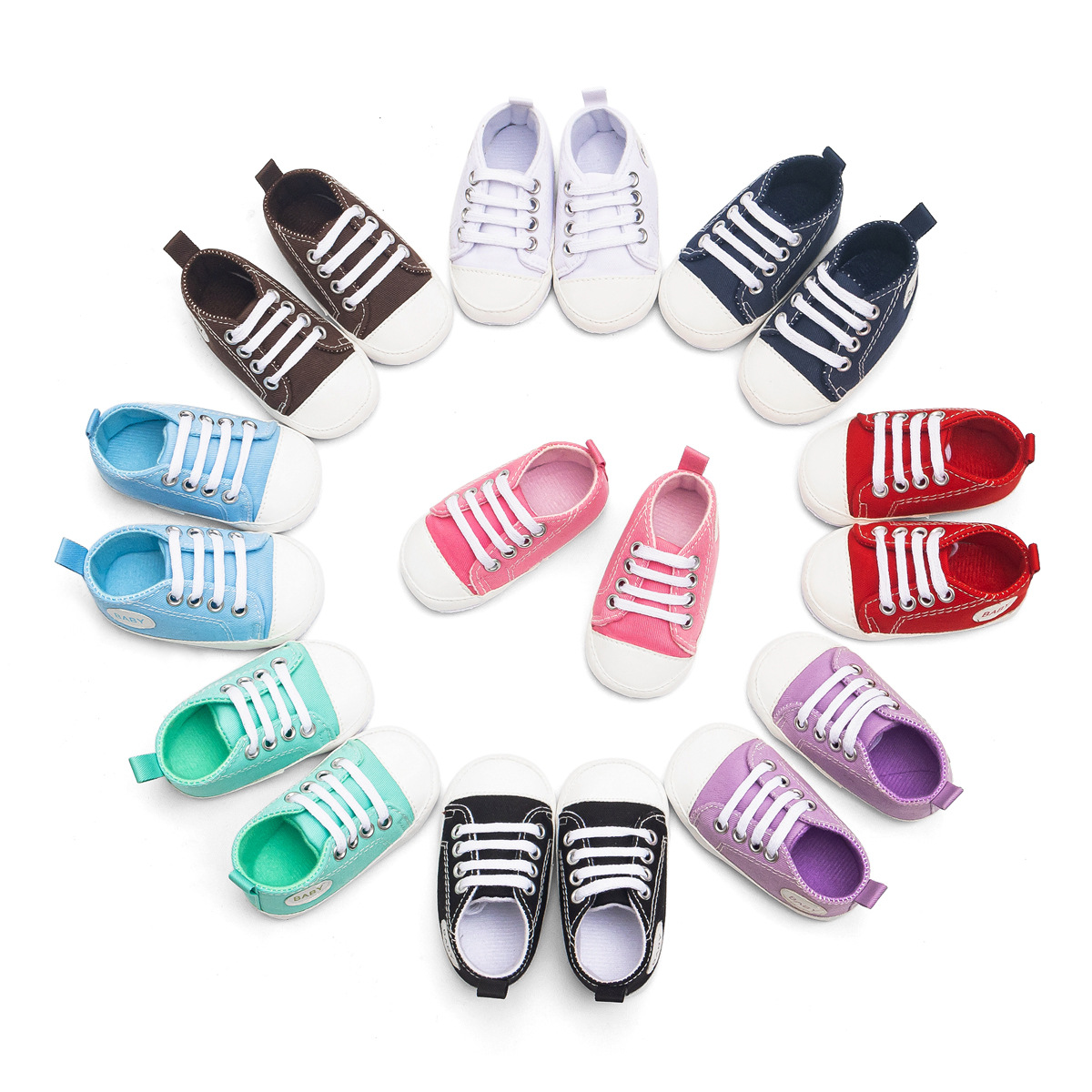 Unisex Casual Solid Color Round Toe Toddler Shoes display picture 3
