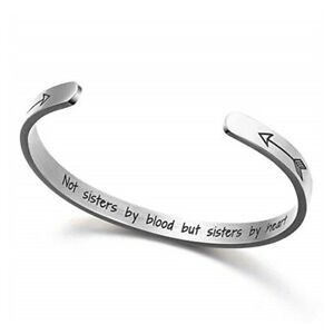 Yunna AliExpress Amazon nueva pulsera de doble flecha Keep fucking going pulsera de acero inoxidable