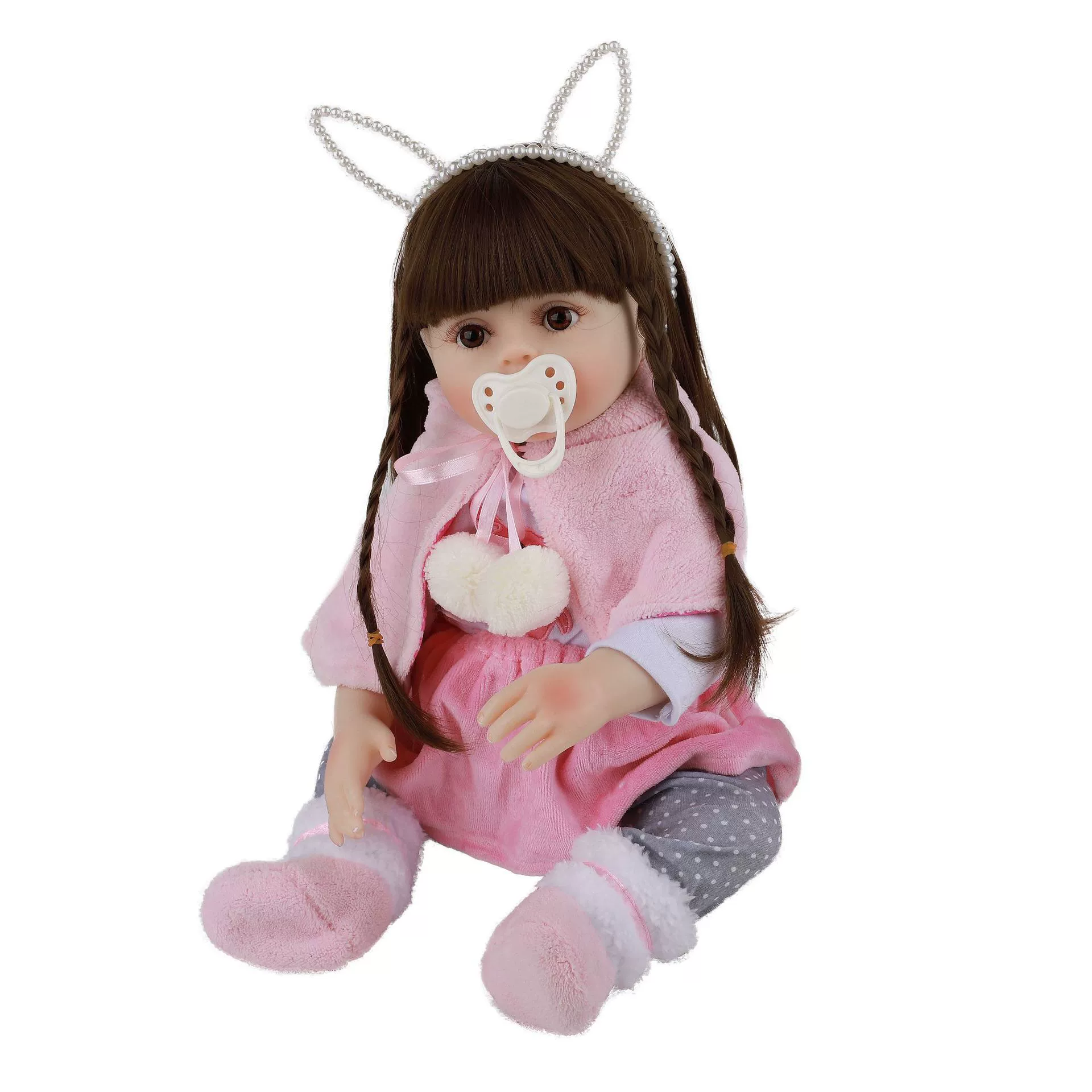 Кукла Total Plastic Simulation Baby Rebirth Doll Toys Silicone Reborn Doll 18 '' 48см