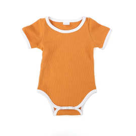 欧美外贸婴儿爬服 新生儿玉米粒潮流夏季开档哈衣 宝宝三角爬童装