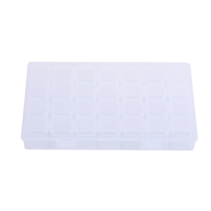 Diamond nail decoration, beads, detachable storage box, DIY, 28 cells