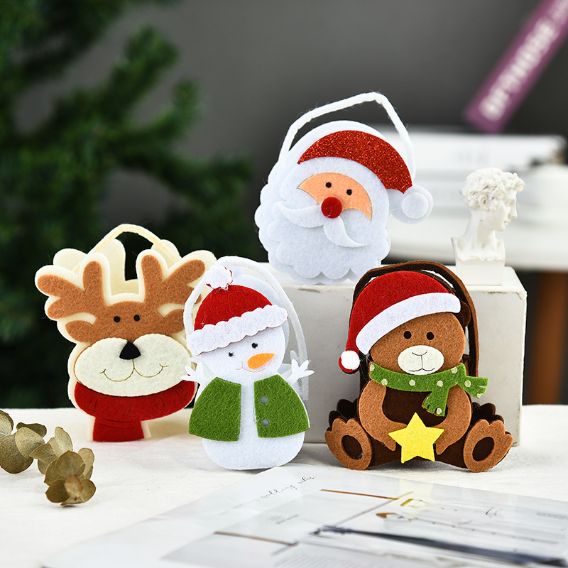 Creative Christmas Decoration Three-dimensional Doll Candy Tote Bag Wholesale Nihaojewelry display picture 14