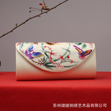 厂家供应中国风刺绣链条包斜挎小众质感复古手包女士晚礼服手拿包
