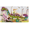 Cartoon three dimensional dinosaur, geometric brainteaser, new collection, 3D, early education