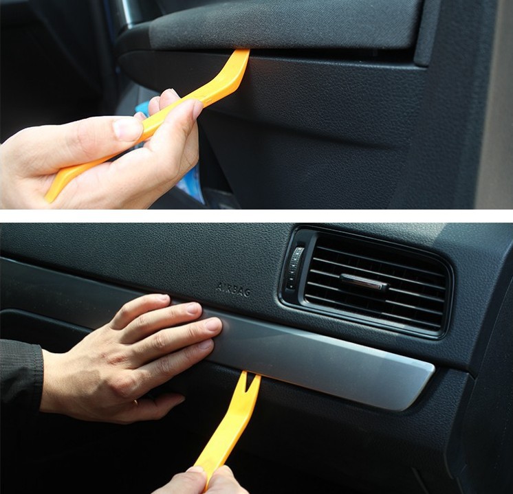 Herramientas de desmontaje de audio del coche Conjunto de 4 piezas de modificación herramientas especiales de desmontaje de audio herramientas de reparación de aislamiento de sonido