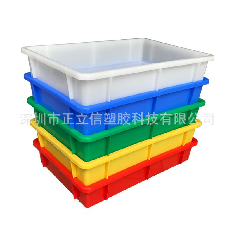 正方形加厚零件胶盆塑料方盘塑胶浅盘周转箱食品周转盘批发