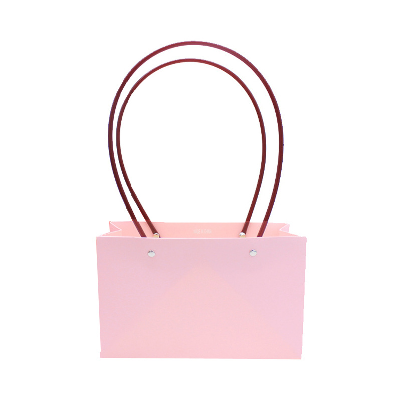 Bolsa de papel kraft caja de flores Portátil Bolsa de mano de embalaje caja de flores bricolaje arreglo floral cesta 38 flor arte clase bolso