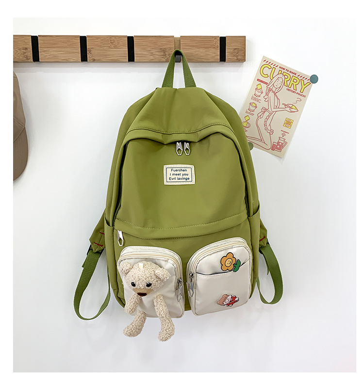 Korean Leisure All-match Hit Color Backpack display picture 12