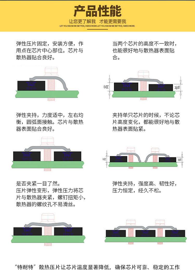 逆变焊机电源压板IGBT压条MOS管控制器弹性压片功率IC散热固定片-阿里巴巴