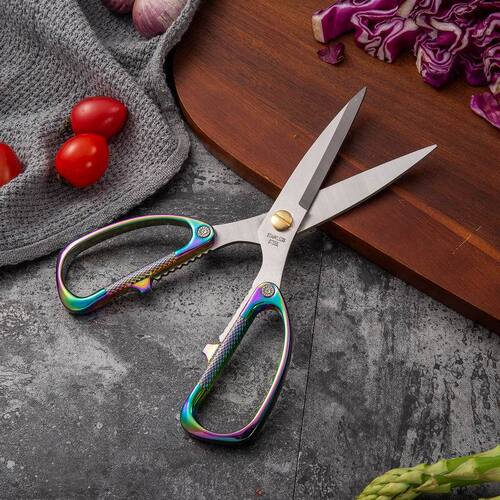 Powerful wedding hairdressing gold-plated tailoring scissors, dragon and phoenix scissors, home use, student scissors, kitchen scissors