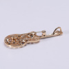 Fashionable violin, metal brooch, musical instruments, pin, new collection, simple and elegant design