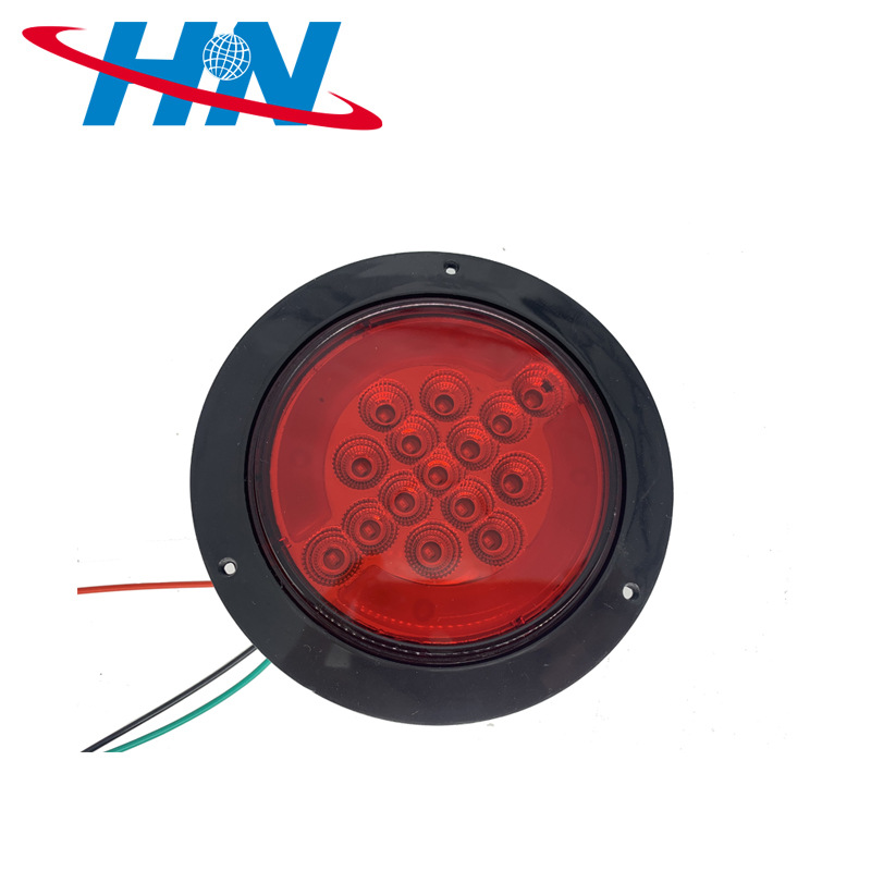 En stock suministro de remolque universal de luz redonda 15LED camión lado luz logística vehículo hamburguesa luz de la bomba de conducción del vehículo