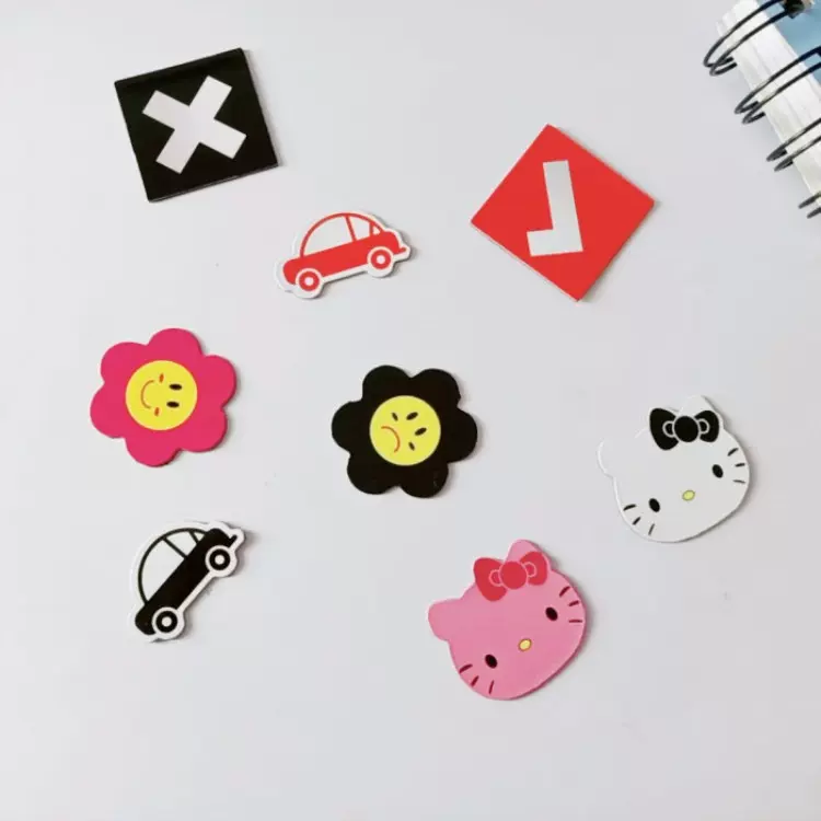 自律表配件磁力贴卡通表情笑脸冰箱贴儿童幼儿园奖励贴冰箱门家居