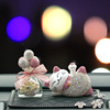 solar energy Fortune cat The car ornament Decoration vehicle Perfume originality Car Supplies Diamond lovely personality