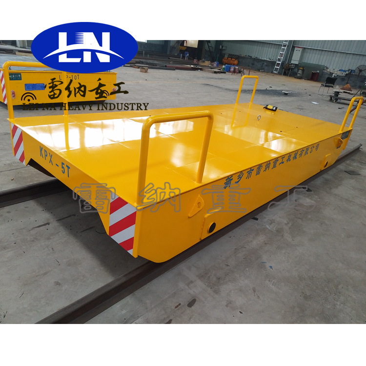 厂区重型轨道物料车蓄电池电动四轮转运平台车工厂电动轨道平板车