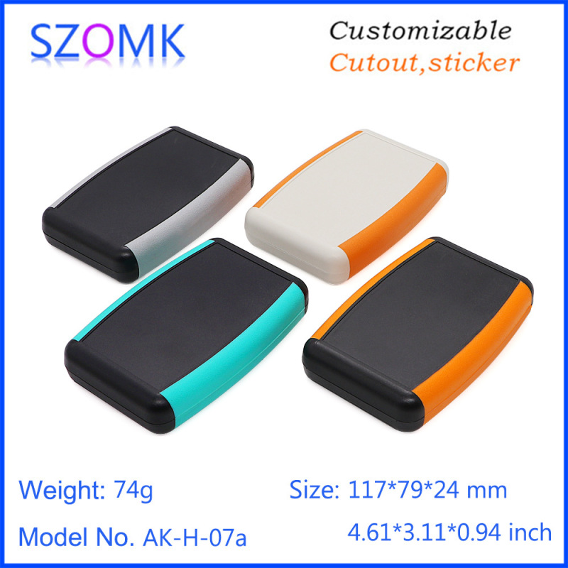 Okom 118*78*24 Hand-Held Shell Portable Plastic Shell Instrument Hand-Held Box with Battery Box H07A