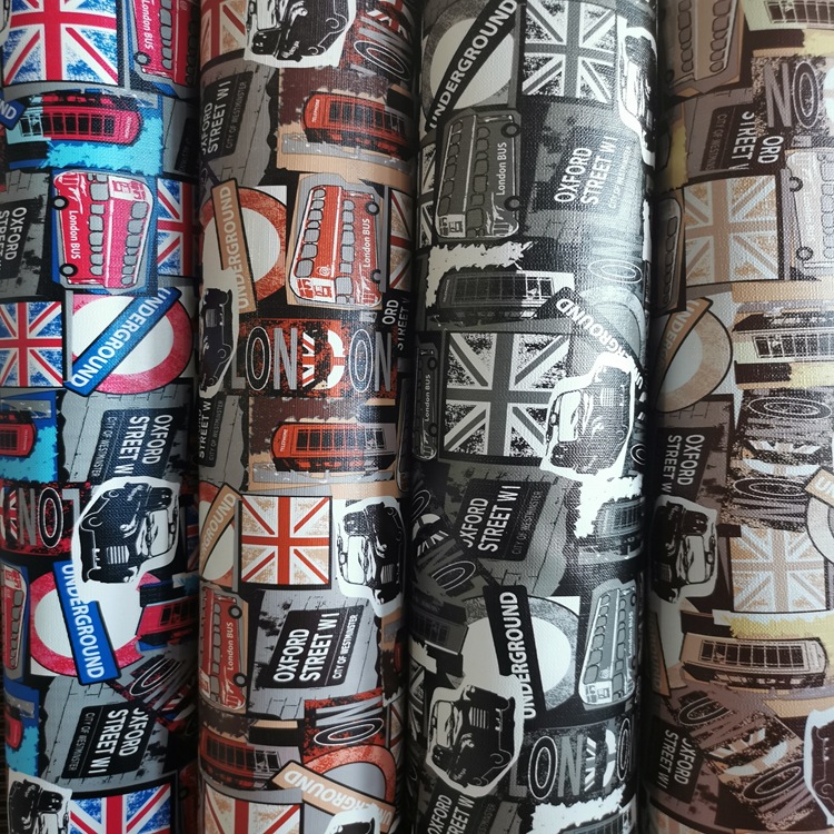 转移印花人造革 厂家直销 大量现货 承接批发零售定做 箱包材料