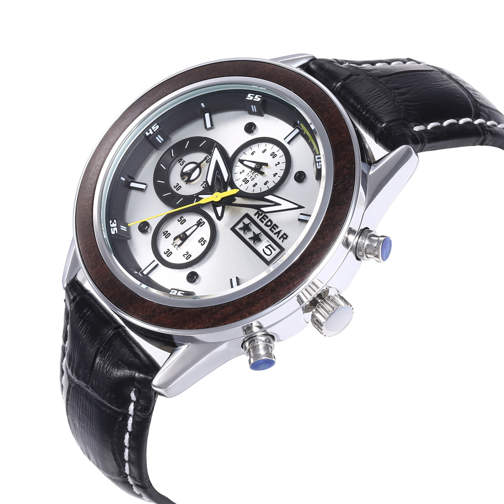 厂家直售REDEAR亚马逊新款手表 手表 男士多功能小三眼防水石英表