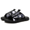 Summer camouflage cloth slippers for leisure, slide platform, beach footwear, wholesale