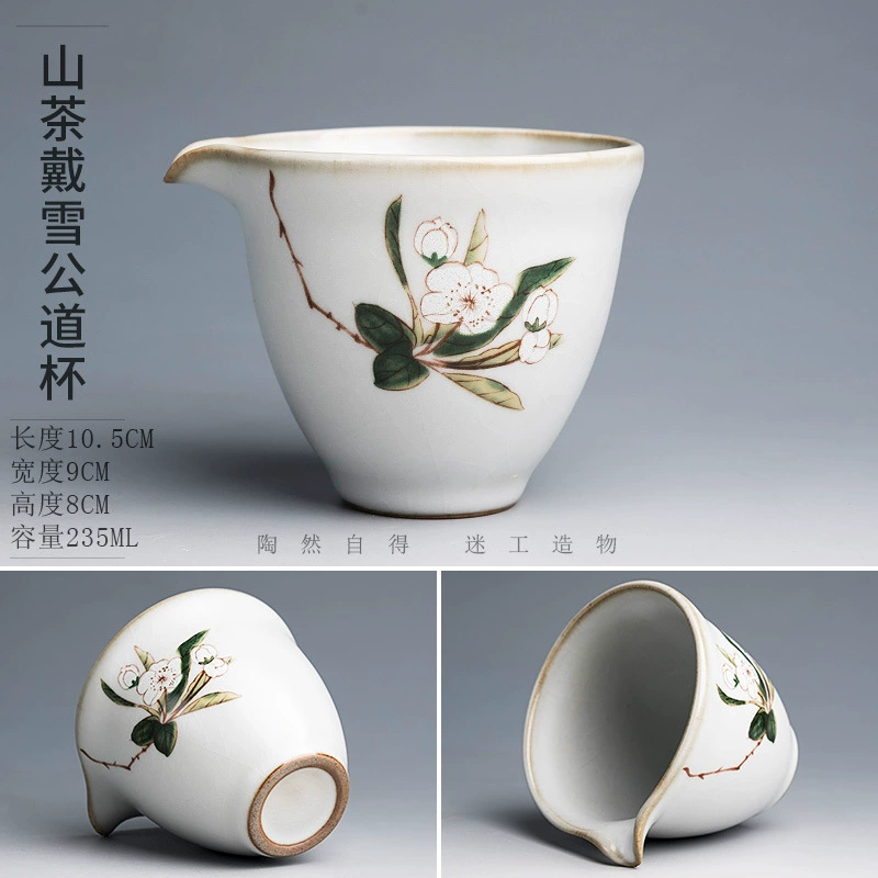 Ceramic capacious tea cup for home use, teapot, tea set with accessories