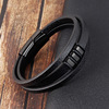 Men's accessory, woven bracelet stainless steel, wholesale