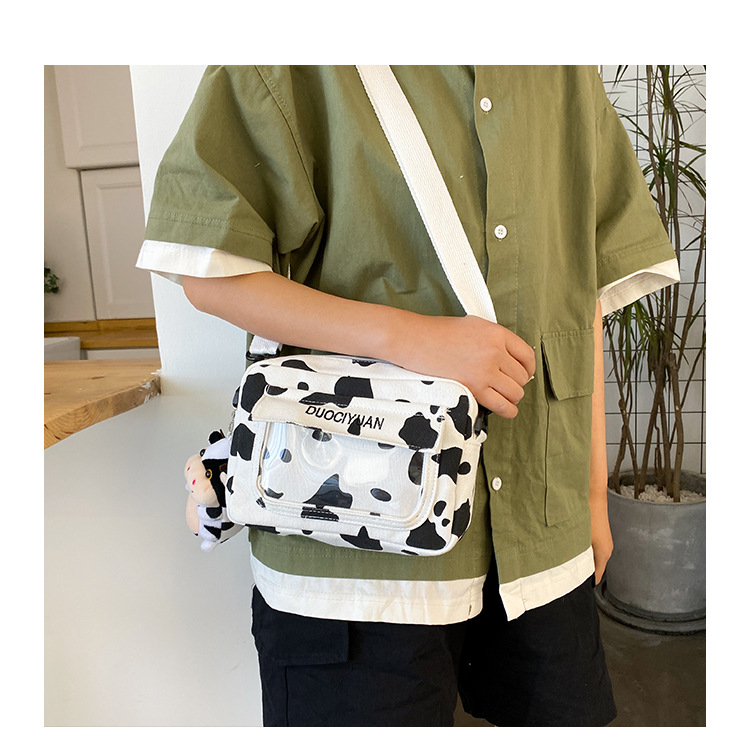 Moda Coreana Nueva Creativa Linda Muñeca Transparente Bolsa De Mensajero Bolsa De Lona Suave Al Por Mayor display picture 13