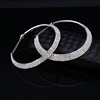 Fashionable accessory, choker for bride, crystal, short necklace, Korean style, wholesale, diamond encrusted