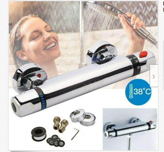 Современная террасой с постоянной температурой душевой смеситель клапана кран хромирован в нижней части 1/2 "выход