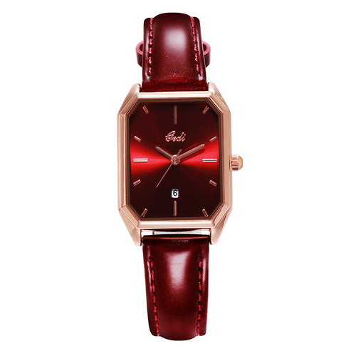 Goldie Fashion Women's Watch Trendy Simple Casual Belt Calendar Women's Quartz Waterproof Watch Women's Series
