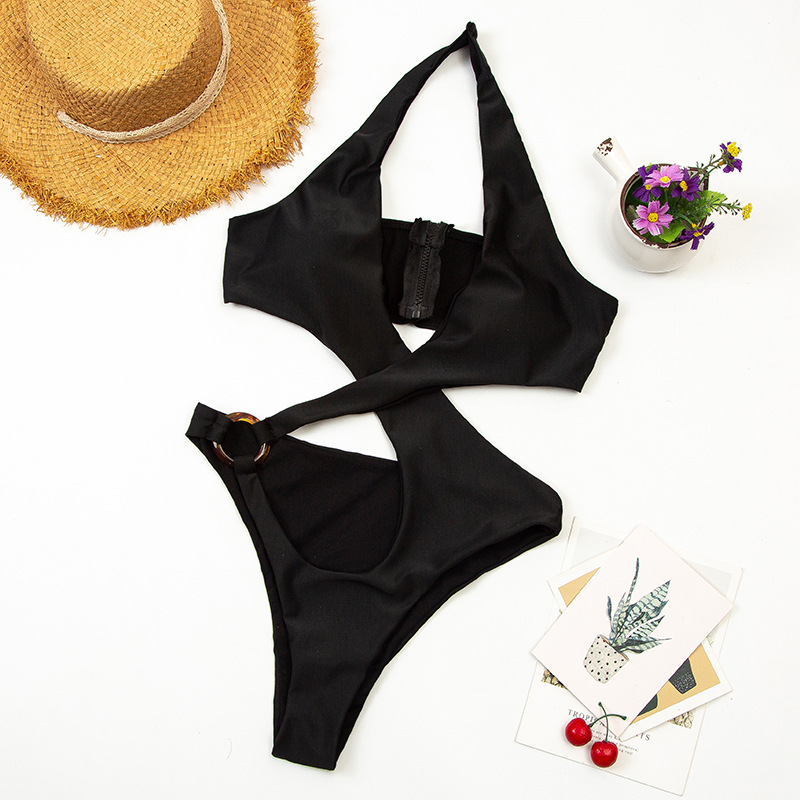 sexy hollow ring one-piece swimsuit  NSHL25125