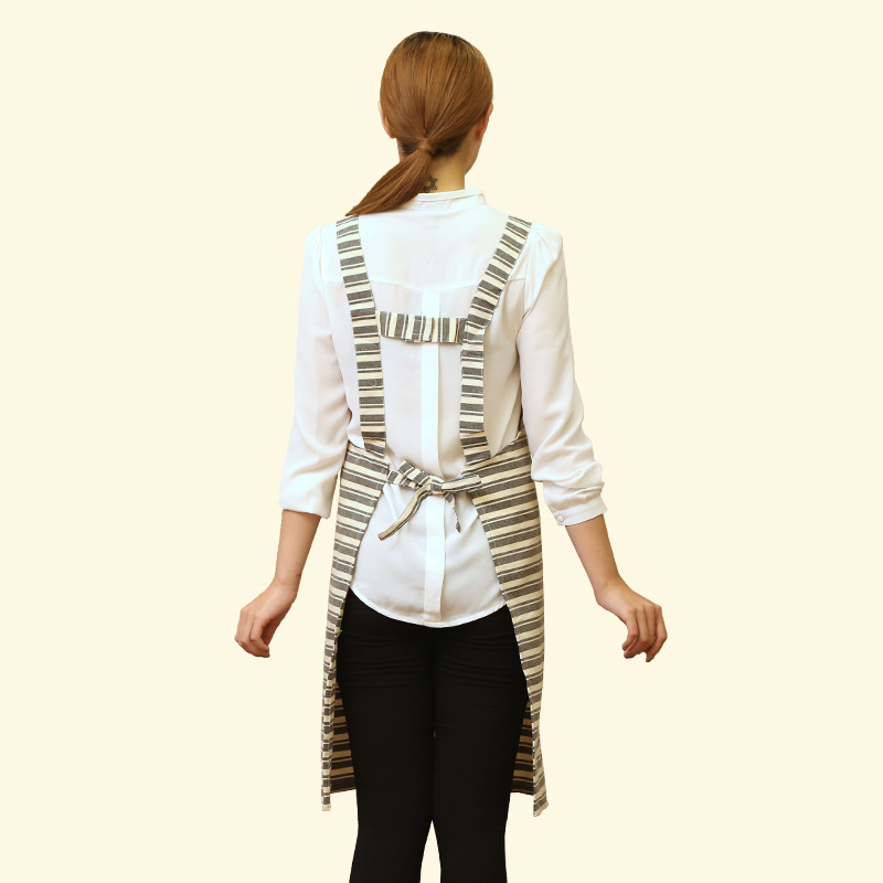 Delantal cocina del hogar anti-incrustante cintura de las mujeres moda estilo coreano adulto japonés lindo ropa de trabajo Impresión de logotipo personalizado