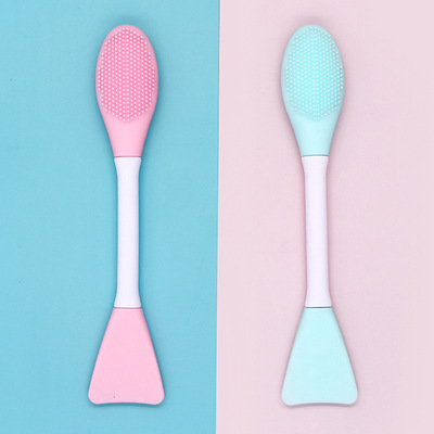 雙頭矽膠面膜刷洗鼻刷臉部清潔刷塗抹神器除黑頭按摩儀