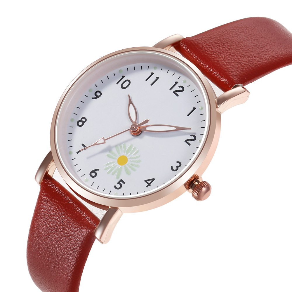 30g Weight Ordinary Glass Mirror Material Imitation Leather Strap Material Watch Classification Pointer Display Type Buckle Buckle Style Round Dial Shape Daily Occasion Quartz Movement Solid Color Pattern Women's Gender Simple Style Style Simple Style Solid Color Buckle Quartz Women's Watches 7