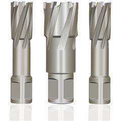 Hollow drill bit stainless steel punching metal rail thick steel plate alloy opening hole opener expansion magnetic drill bit