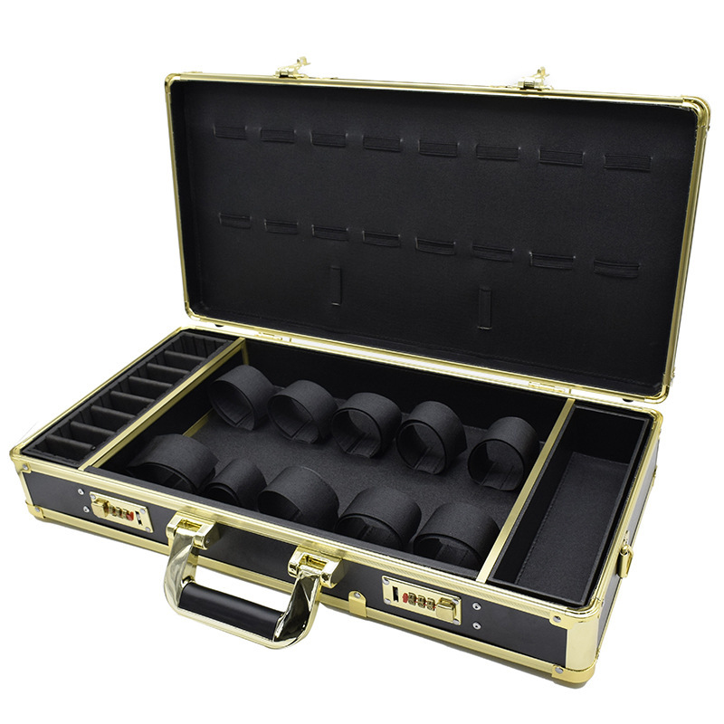Hairdressing hold-all Hair Stylist portable Barber password aluminium alloy Hairdressing Scissors hold-all Storage box