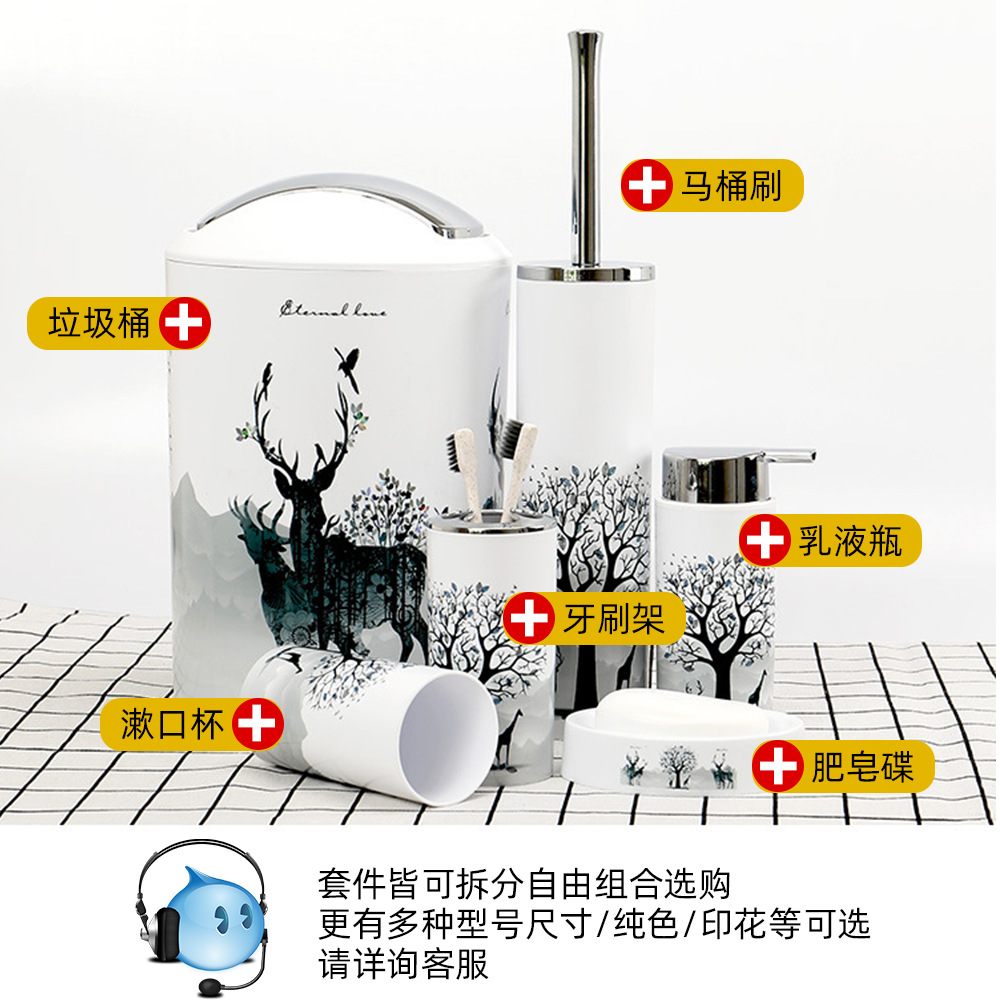 Nuevo estilo de acero inoxidable mango largo cepillo de baño simple cepillo de limpieza de baño Cepillo de inodoro de impresión de mango largo de plástico hogar con asiento