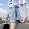 Denim shorts summer Easy 2020 In new wave ins Show thin Net Red Ultra high waist Broad leg a word Hot pants