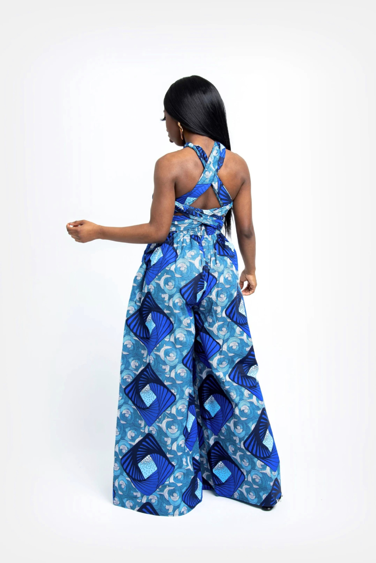 Printing Sexy Wear Wide-Leg Jumpsuit NSMDF67963