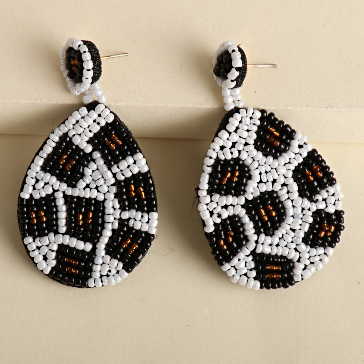 Geometric Rice Beads Ethnic Style Earrings Wholesale display picture 5