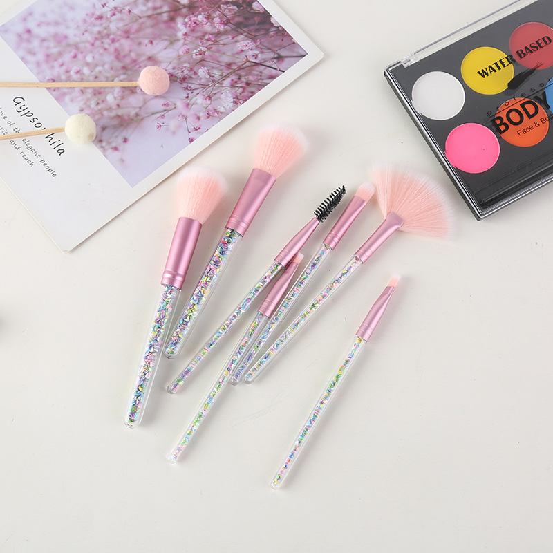 Simple Style Commute Artificial Fiber Plastic Plastic Handle Makeup Brushes 1 Set display picture 5