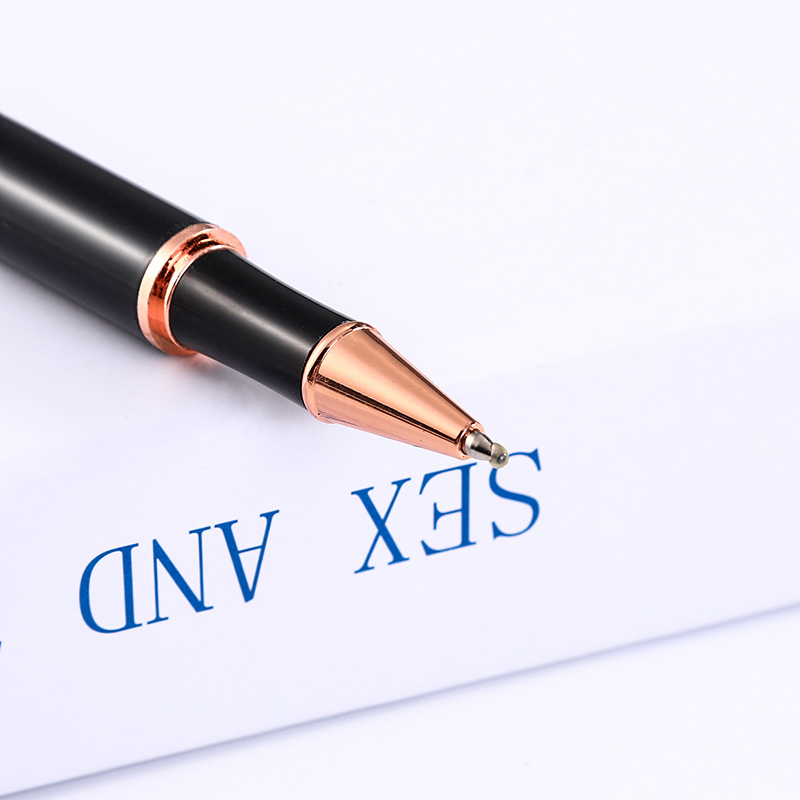 Fábrica al por mayor negocio de metal firma pluma negocio grano pluma tallada metal pluma regalo pluma firma pluma personalización