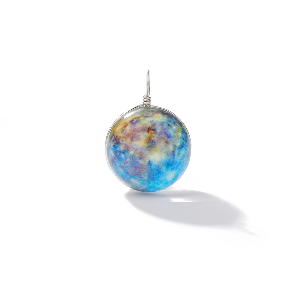 1 Piece Diameter 10mm Glass Starry Sky Pendant display picture 8