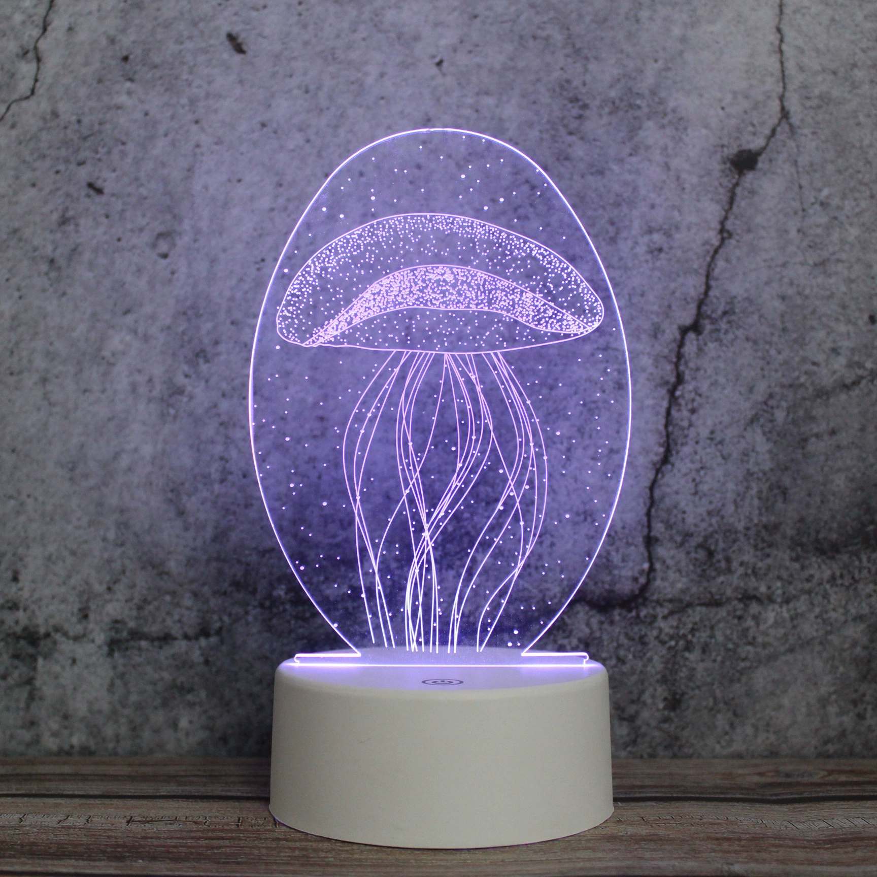 Творческая ночная лампа с сенсорным управлением, настольная лампа с LED подсветкой для кровати, (трансграничная торговля), 3D, пульт дистанционного управления, интернет-знаменитость