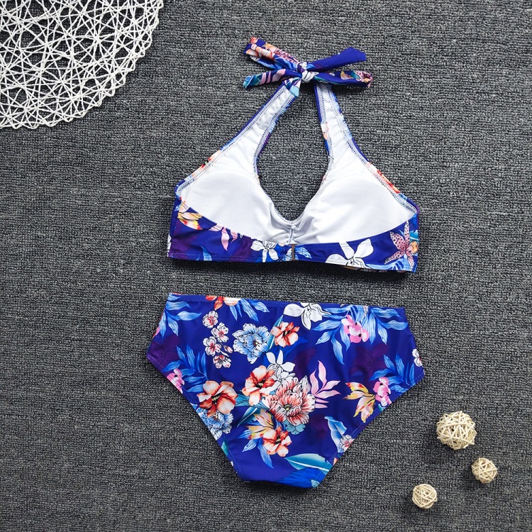 printed high waist bikini  NSHL31981