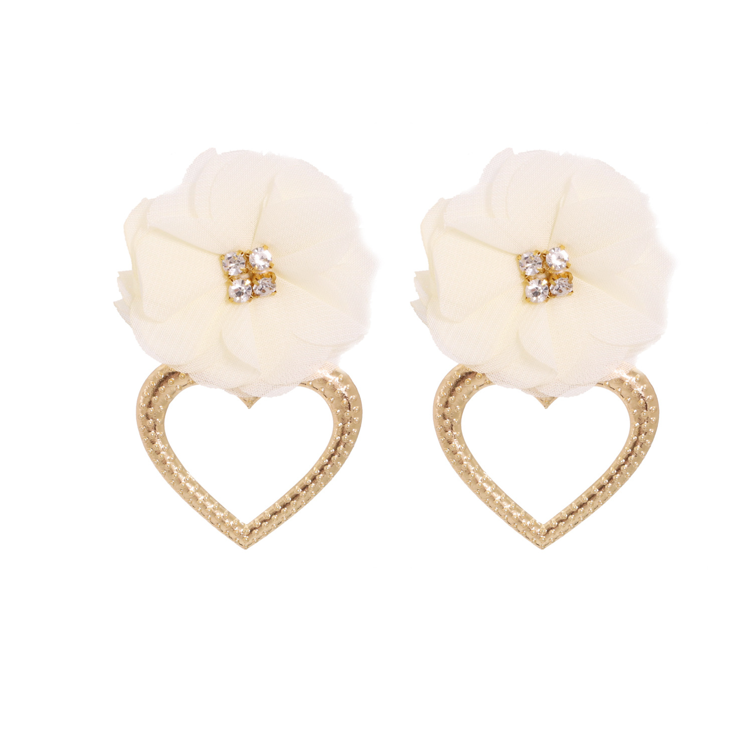 Fashion Exaggerated Heart-shaped Alloy Brand Women's Flower Earrings display picture 16